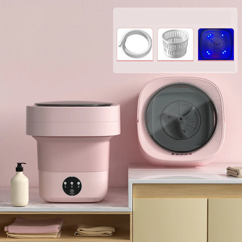 Mini Foldable Washing Machine Portable Mini Socks Underwear Panties Washing Machine Big Capacity 3 Models with Spinning Dry Gadgets